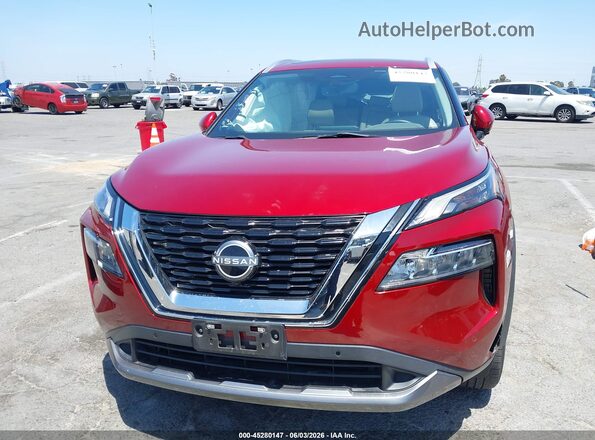 5N1BT3CA4PC672301 2023 NISSAN ROGUE Red Vista del cuadro de instrumentos
