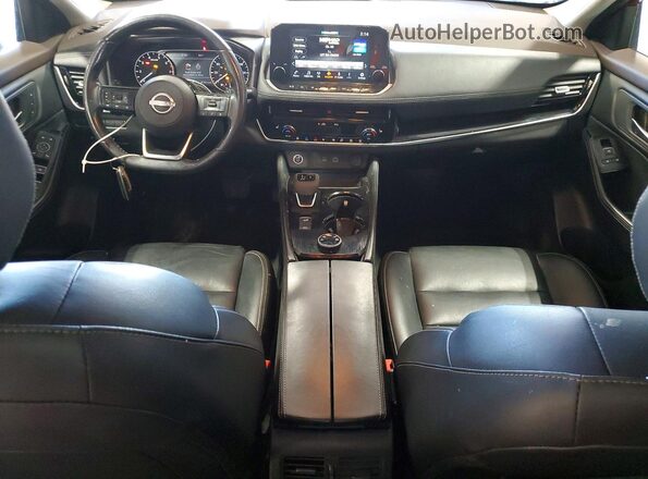 5N1BT3CB4PC807981 2023 NISSAN ROGUE Red Dashboard view