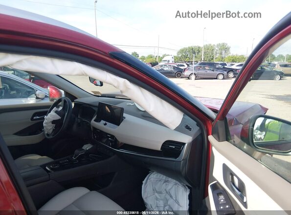 5N1BT3CB6SC850808 2025 NISSAN ROGUE Red Widok wnętrza z przodu