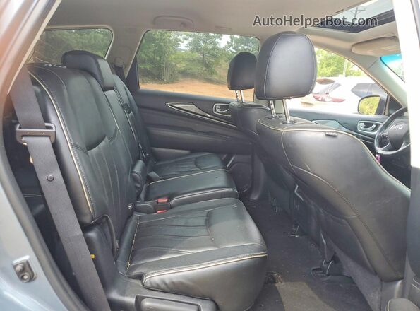 5N1DL0MM0HC547524 2017 INFINITI QX60 Blue Rear interior view