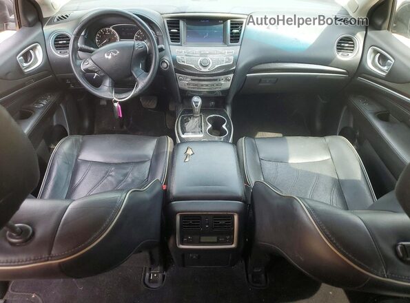 5N1DL0MM0HC547524 2017 INFINITI QX60 Blue Dashboard view
