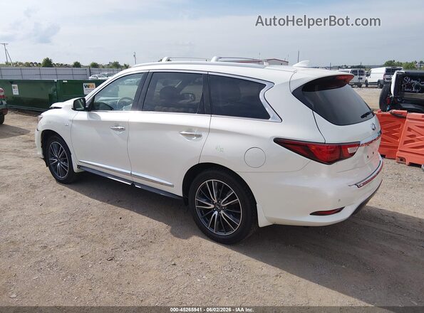 5N1DL0MM0HC555073 2017 INFINITI QX60 Белый Задняя левая четверть