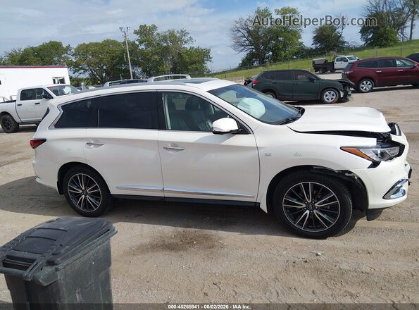 5N1DL0MM0HC555073 2017 INFINITI QX60 Белый Вид задней части салона