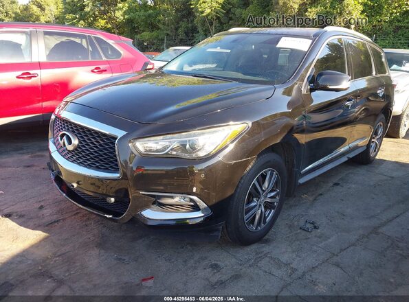 5N1DL0MM0JC505845 2018 INFINITI QX60 Black Передня ліва чверть