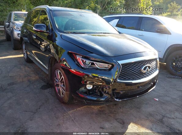 5N1DL0MM0JC505845 2018 INFINITI QX60 Black Вид спереду