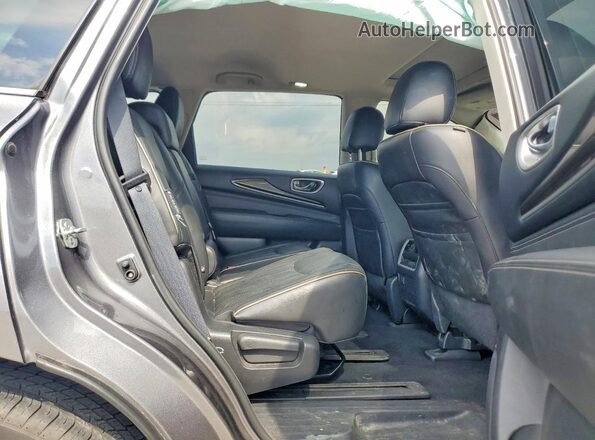 5N1DL0MM0JC507658 2018 INFINITI QX60 Gray Widok wnętrza z tyłu