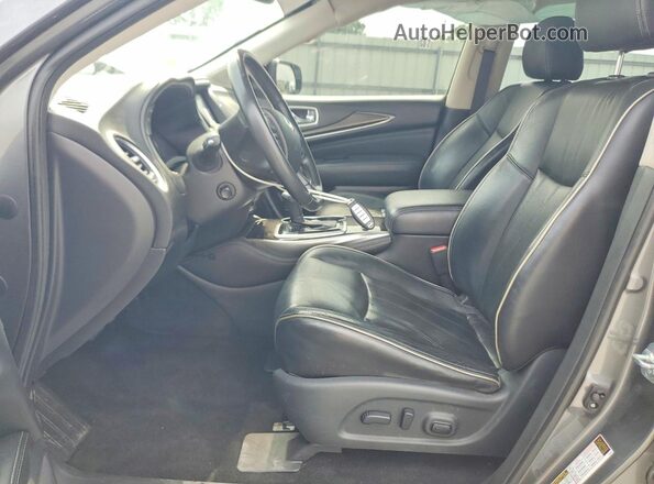 5N1DL0MM0JC507658 2018 INFINITI QX60 Gray Widok wnętrza z przodu