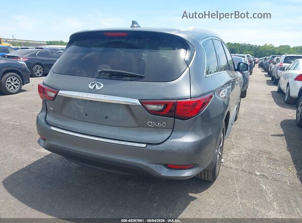 5N1DL0MM0KC522226 2019 INFINITI QX60 Silver Հետևի աջ