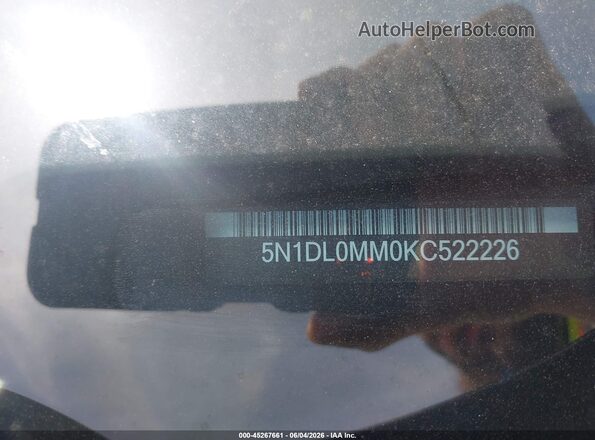 5N1DL0MM0KC522226 2019 INFINITI QX60 Silver Շարժիչի բաժամունքի տեսք