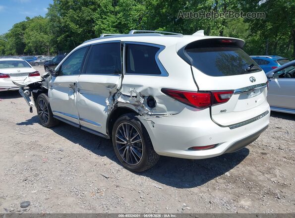 5N1DL0MM0KC550060 2019 INFINITI QX60 White უკანა მარცხენა