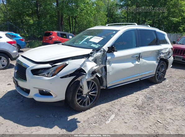 5N1DL0MM0KC550060 2019 INFINITI QX60 White წინა მარცხენა ხედი სამი მეოთხედიდან