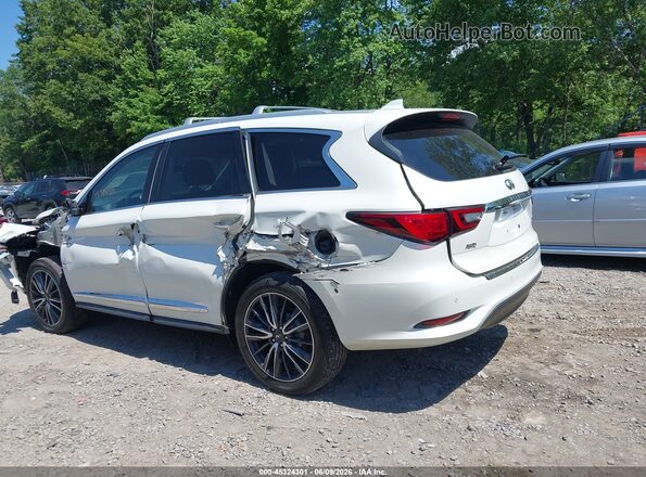 5N1DL0MM0KC550060 2019 INFINITI QX60 White უკანა სალონის ხედი