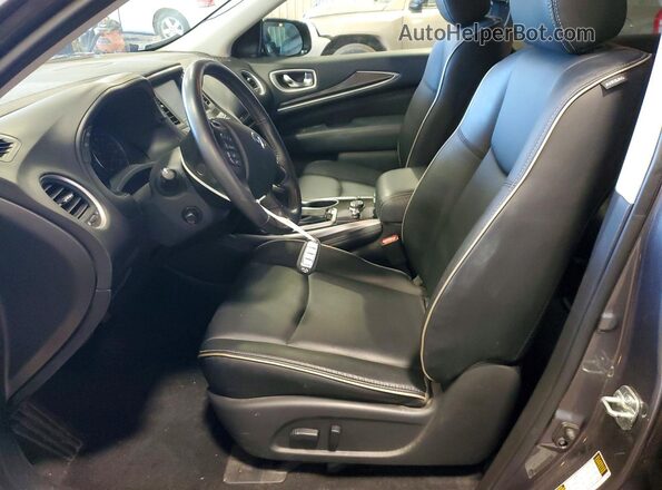 5N1DL0MM0LC541876 2020 INFINITI QX60 Gray Widok wnętrza z przodu