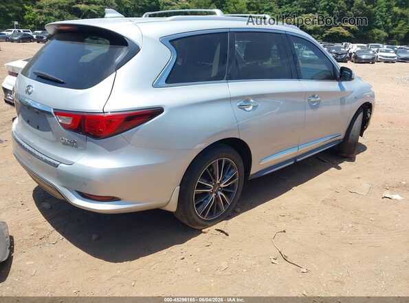 5N1DL0MM1HC514841 2017 INFINITI QX60 Silver Հետևի աջ