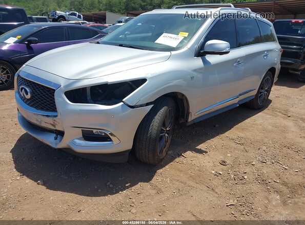 5N1DL0MM1HC514841 2017 INFINITI QX60 Silver Առջևի ձախ երեք քառորդ տեսարան
