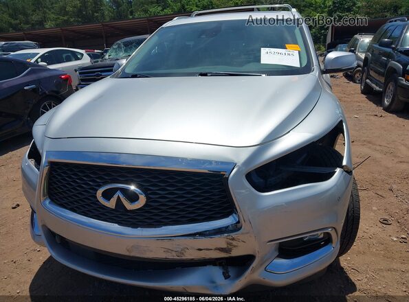 5N1DL0MM1HC514841 2017 INFINITI QX60 Silver Դիմացի տեսք