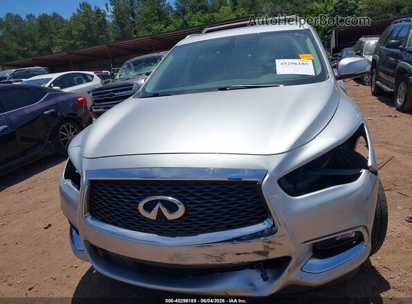 5N1DL0MM1HC514841 2017 INFINITI QX60 Silver Սարքավորումների վահանակի տեսք