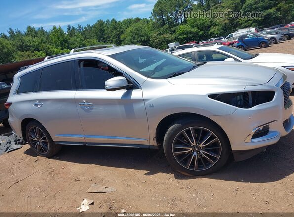 5N1DL0MM1HC514841 2017 INFINITI QX60 Silver Սալոնի հետևի տեսք