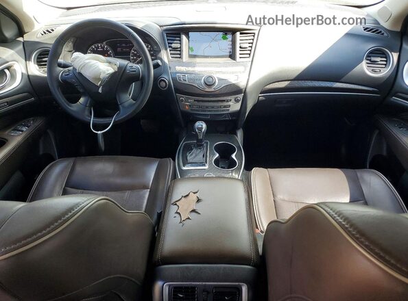 5N1DL0MM1JC510651 2018 INFINITI QX60 Black Առջևի վահանակի տեսք