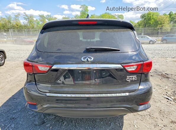5N1DL0MM1JC510651 2018 INFINITI QX60 Black Հետևի տեսք