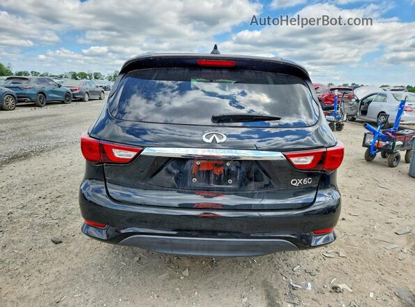 5N1DL0MM1JC516336 2018 INFINITI QX60 Black უკანა ხედი