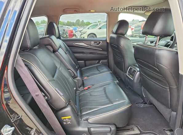 5N1DL0MM1JC516336 2018 INFINITI QX60 Black უკანა სალონის ხედი
