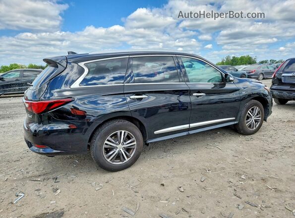 5N1DL0MM1JC516336 2018 INFINITI QX60 Black უკანა მარჯვენა