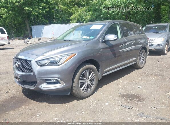5N1DL0MM1KC511770 2019 INFINITI QX60 Gray Vista tres cuartos delantera izquierda