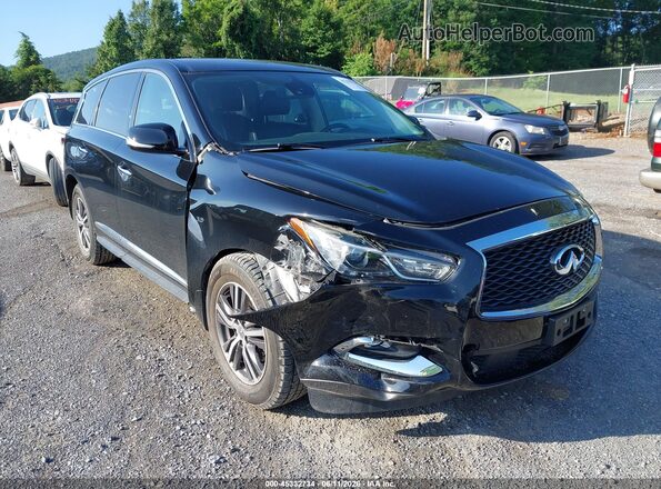 5N1DL0MM1KC549211 2019 INFINITI QX60 Black Vista frontal
