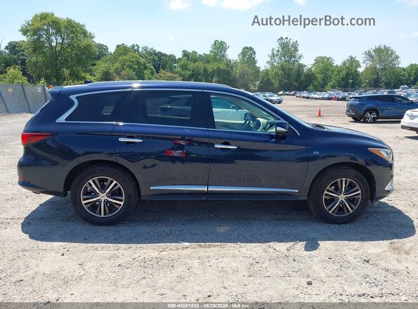 5N1DL0MM1KC556904 2019 INFINITI QX60 Blue Widok wnętrza z tyłu