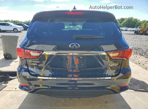 5N1DL0MM1LC548903 2020 INFINITI QX60 Black Հետևի տեսք
