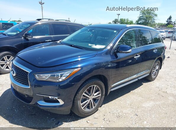 5N1DL0MM2HC508479 2017 INFINITI QX60 Blue წინა მარცხენა ხედი სამი მეოთხედიდან
