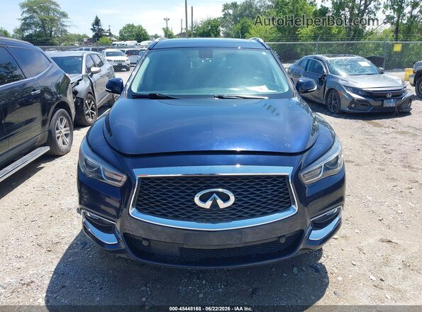 5N1DL0MM2HC508479 2017 INFINITI QX60 Blue ხელსაწყოთა პანელის ხედი