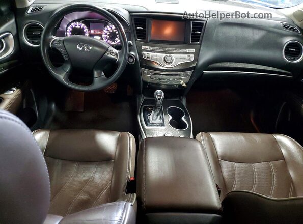 5N1DL0MM2HC541269 2017 INFINITI QX60 Black Առջևի վահանակի տեսք