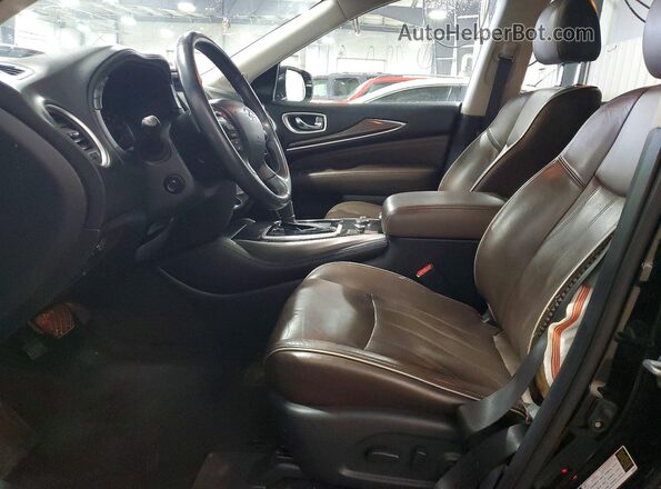 5N1DL0MM2HC541269 2017 INFINITI QX60 Black Սալոնի դիմացի տեսք