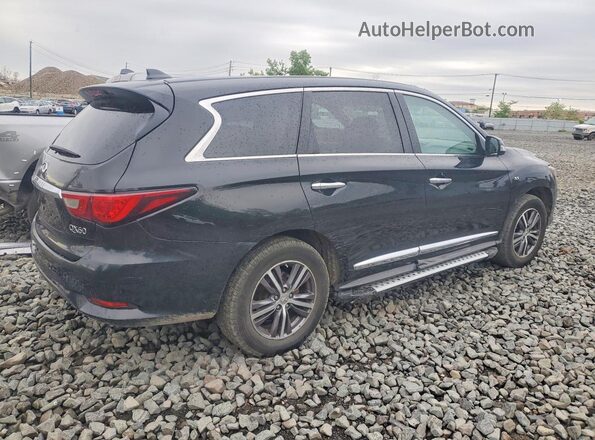 5N1DL0MM2HC544169 2017 INFINITI QX60 Black უკანა მარჯვენა