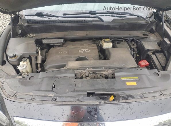 5N1DL0MM2HC544169 2017 INFINITI QX60 Black ძრავის განყოფილების ხედი