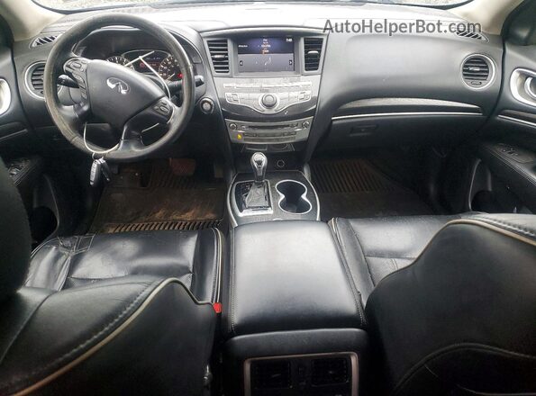 5N1DL0MM2HC544169 2017 INFINITI QX60 Black წინა პანელის ხედი