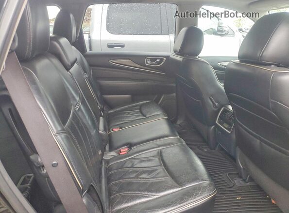 5N1DL0MM2HC544169 2017 INFINITI QX60 Black უკანა სალონის ხედი