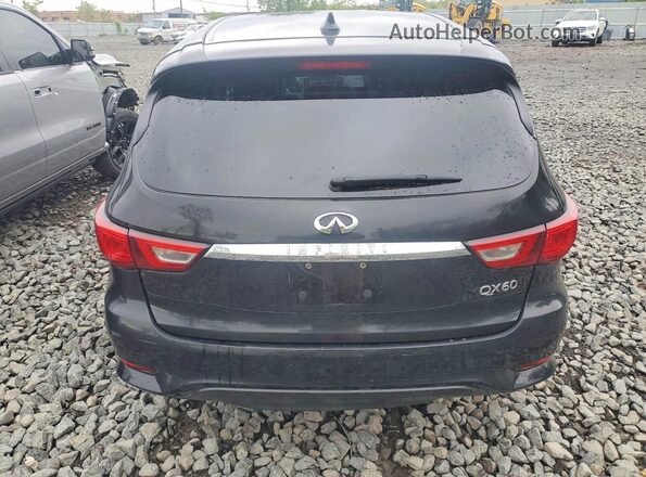 5N1DL0MM2HC544169 2017 INFINITI QX60 Black უკანა ხედი