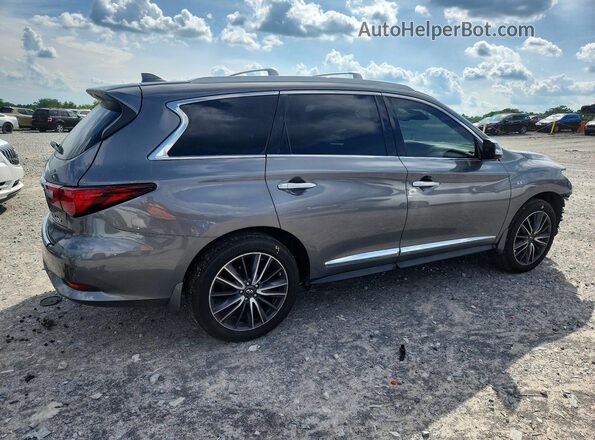 5N1DL0MM2HC545533 2017 INFINITI QX60 Серый Задняя правая четверть