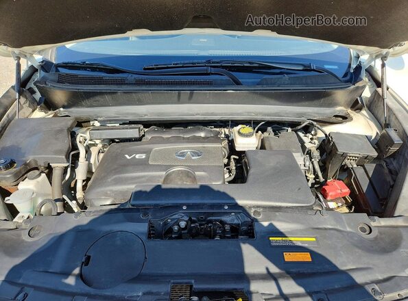 5N1DL0MM2HC553213 2017 INFINITI QX60 White Vista del compartimento del motor
