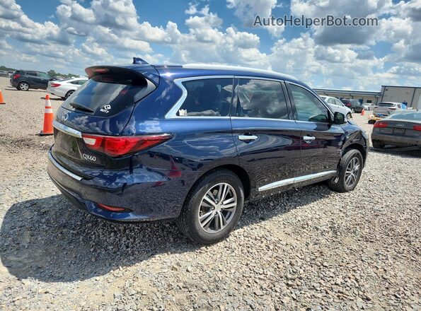 5N1DL0MM2JC500355 2018 INFINITI QX60 Blue Задня права чверть