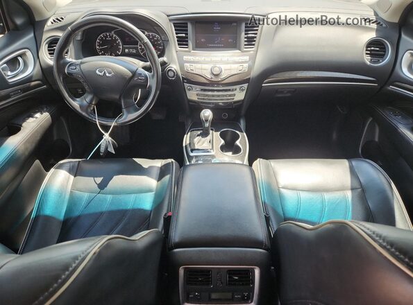 5N1DL0MM2JC500355 2018 INFINITI QX60 Blue Вид панелі приладів