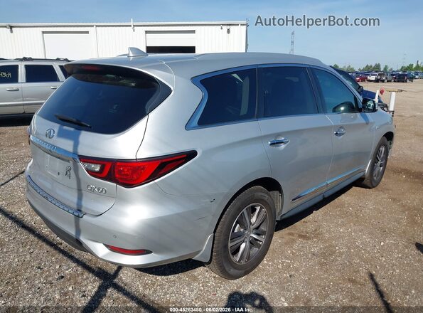5N1DL0MM2KC500843 2019 INFINITI QX60 Silver Задня права чверть