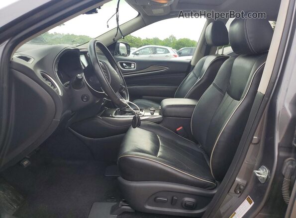 5N1DL0MM2KC506979 2019 INFINITI QX60 Gray Widok wnętrza z przodu