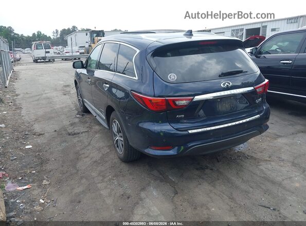 5N1DL0MM2KC519716 2019 INFINITI QX60 Blue უკანა მარცხენა