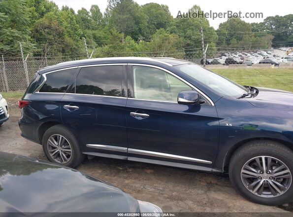 5N1DL0MM2KC519716 2019 INFINITI QX60 Blue უკანა სალონის ხედი