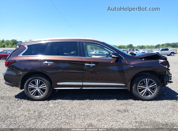 5N1DL0MM2LC500763 2020 INFINITI QX60 Burgundy უკანა სალონის ხედი