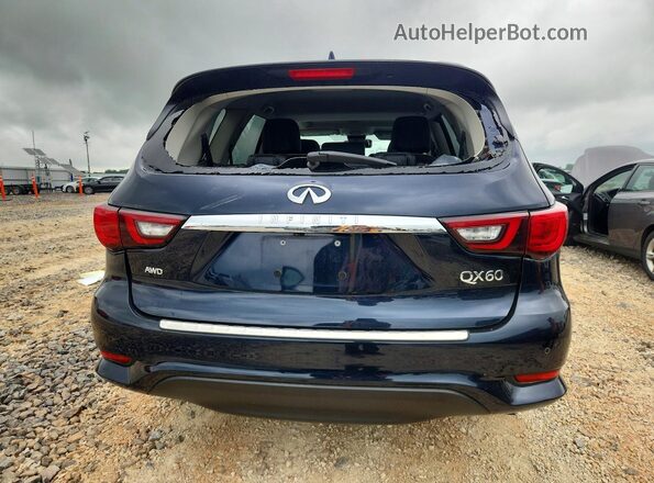 5N1DL0MM2LC540583 2020 INFINITI QX60 Black უკანა ხედი